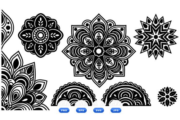 Download Boho Mandala SVG Clipart Set - Mandala svg Collection