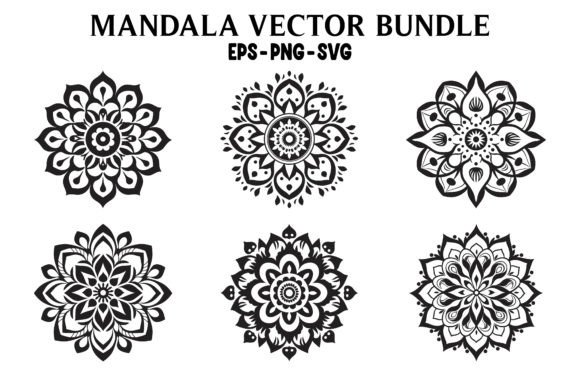 Download Vintage Abstract Mandala SVG Clipart Set - Mandala svg Collection