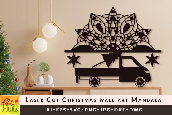 Download Laser Cut Christmas Wall Art Mandala SVG - Mandala svg Collection