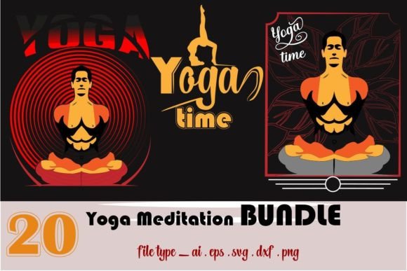 Download Yoga Meditation Design Bundle - Meditation Collection