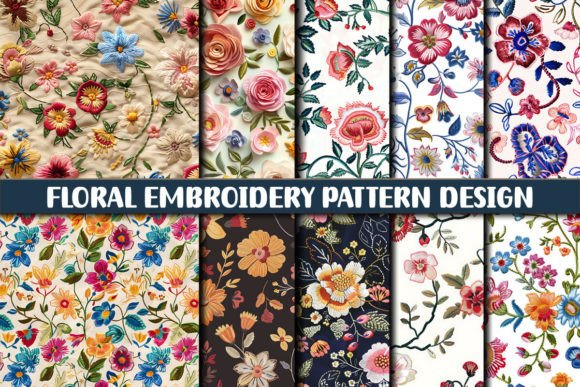 Download Floral Embroidery Pattern Design - Pattern design Collection