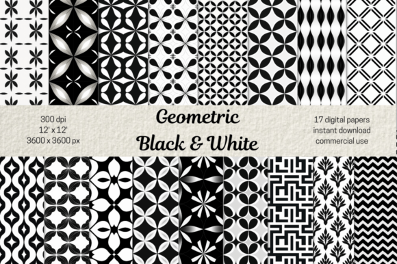Download Black and White Geometrical Patterns PNG - Geometrical Collection