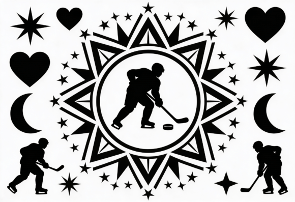 Download Hockey Player Silhouette Mandala SVG - Mandala svg Collection